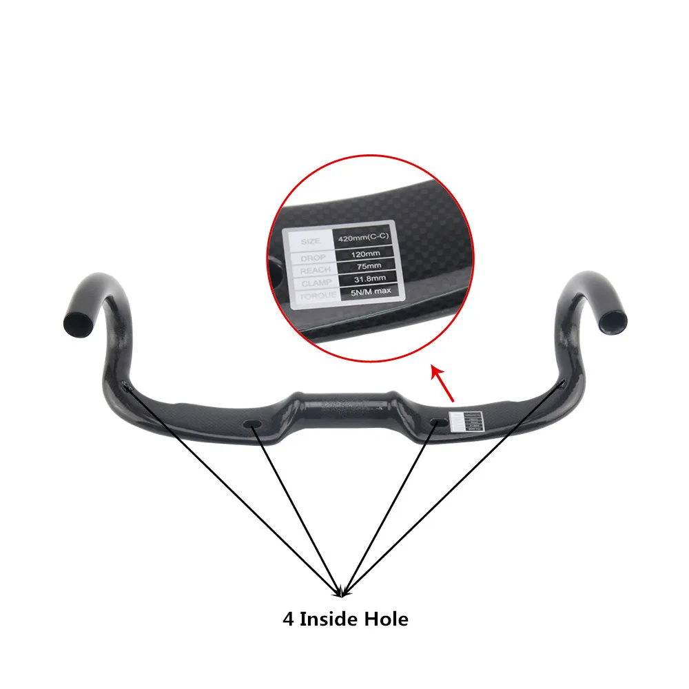 

RXL SL Bicycle Handlebar 300-400mm Carbon Road Handlebar 31.1-32.5mm Ultralight 3K/UD Glossy Matte 31.8 Carbon Handlebar