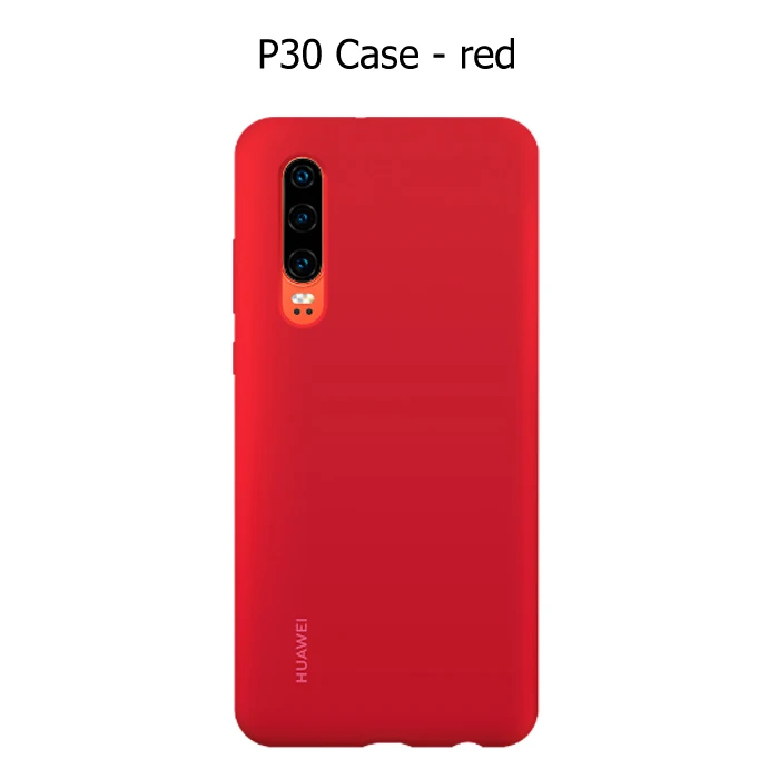 P30 case red huawei P30 P30 Pro Чехол huawei официальный жидкий силиконовый защитный чехол из микрофибры односторонний huawei P 30 P 30Pro чехол - Цвет: P30 case red