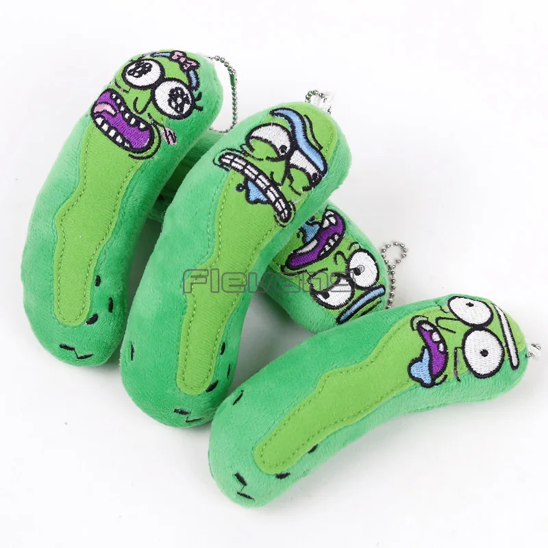 Rick And Morty Pickle Rick забавные плюшевые игрушки мягкие куклы мини-подвески 10 шт./партия 4 стиля 14 см