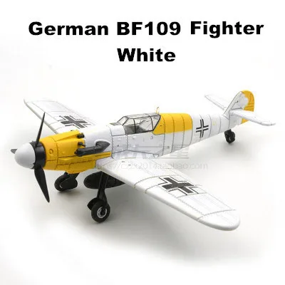 WW2, немецкий истребитель BF109, модель самолета, 6 шт., сделай сам, набор, модель самолета, Обучающие игрушки, Armas, блоки, Juguetes Educativos, детский подарок - Цвет: BF109 White