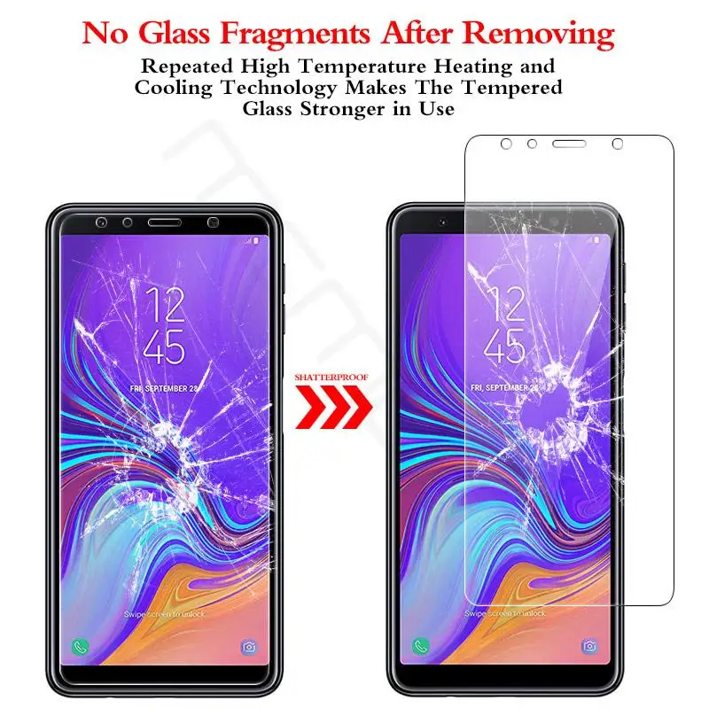 2.5D 3D с уровнем твердости 9H закаленное Стекло для samsung Galaxy A7 2018 A30 A50 A10 A20 A40 A70 A60 S10E