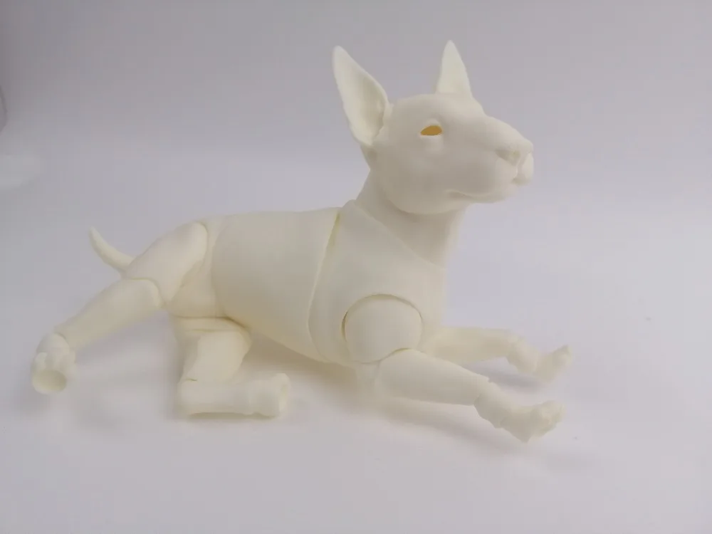Bjd кукла bjd для щенка, 6 очков, милый питомец, бесплатные глаза