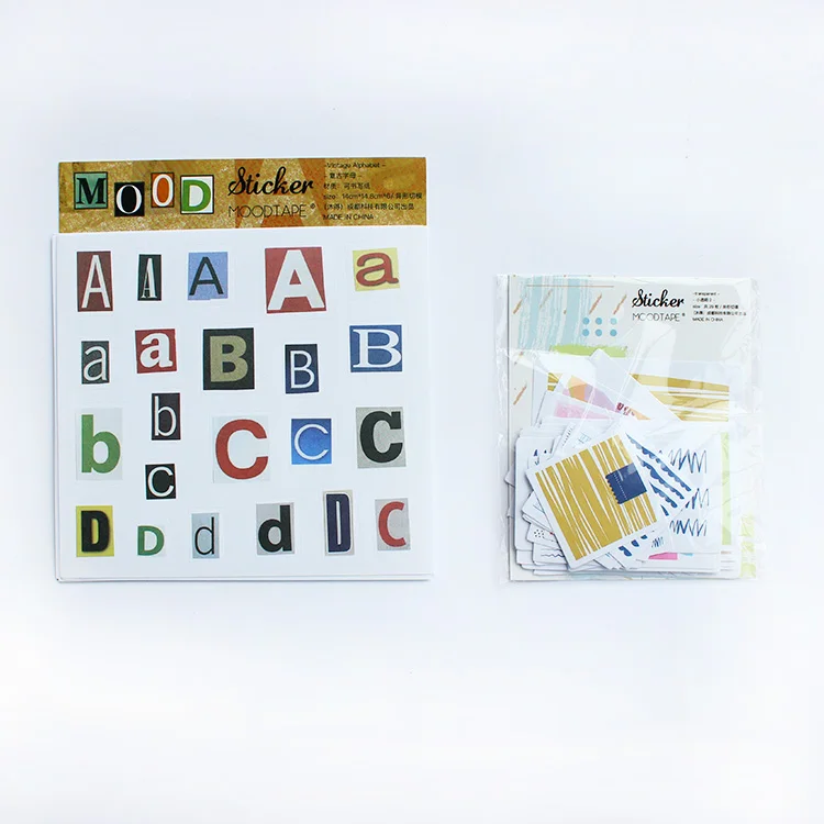 Moodtape. Буквы. Бумажная лента для настроения оригинальный альбом скрапбукинга alien