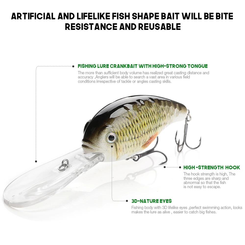 VTAVTA приманка рыболовный воблер 7 см 34 г Реалистичная жесткая искусственная для