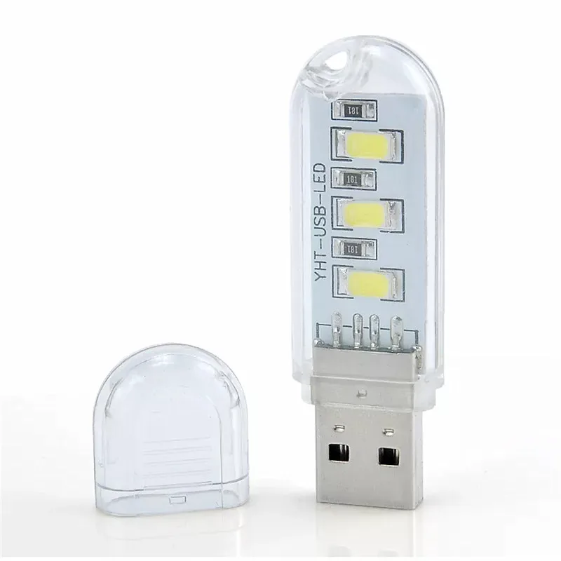 USB мини 3 светодиода 8 светодиодов Энергосберегающая экологическая атмосфера