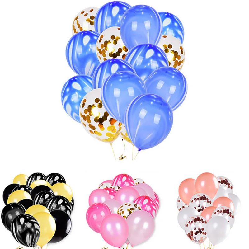 15 шт. Агатовые мраморные воздушные шары золотой шар Confetii Baby Shower украшение для дня