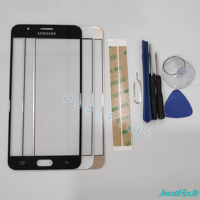 J7 prime внешнее стекло для Samsung Galaxy Переднее Сенсорная панель дигитайзер Датчик
