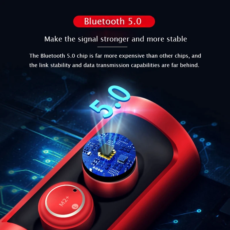 Беспроводные TWS Bluetooth 5,0 HIFI наушники спортивные водонепроницаемые мини-наушники с шумоподавлением с зарядным устройством