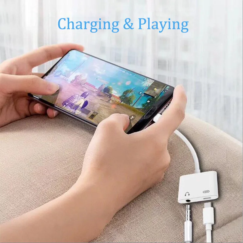 Аудиокабель Type C Aux 2 в 1 зарядное устройство адаптер для Huawei P20 Mate 10 Xiaomi Mi8 Mi6 USB до 3 5