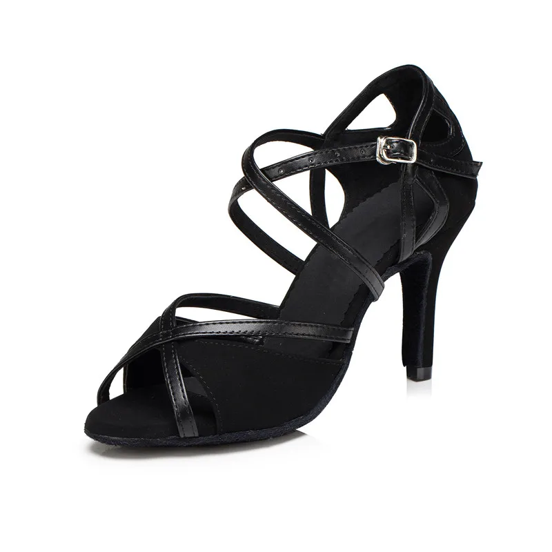 High Quality Ladies Women Tango Salsa Ballroom Latin Dance Shoes 3.33 Inch Heels |