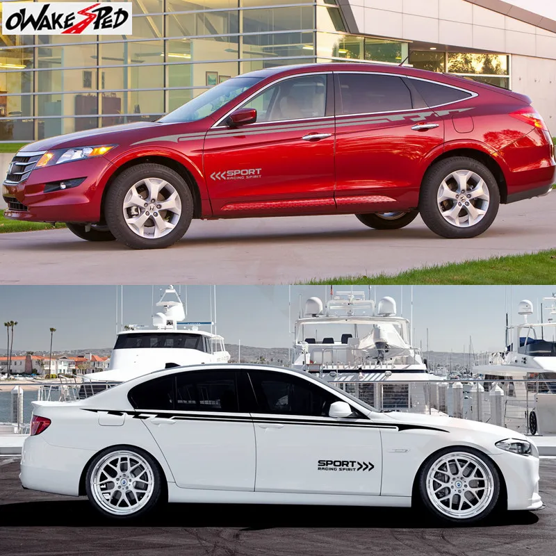 Наклейка на кузов автомобиля Racing Spirit линия талии хэтчбек седан Автомобильный