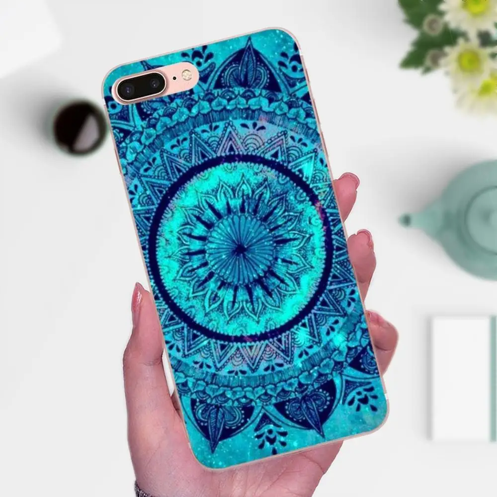 Чехол для Galaxy J1 J2 J3 J330 J4 J5 J6 J7 J730 J8 2015 2016 2017 2018 mini Pro Mandala Sun Flower Datura Ретро Флора