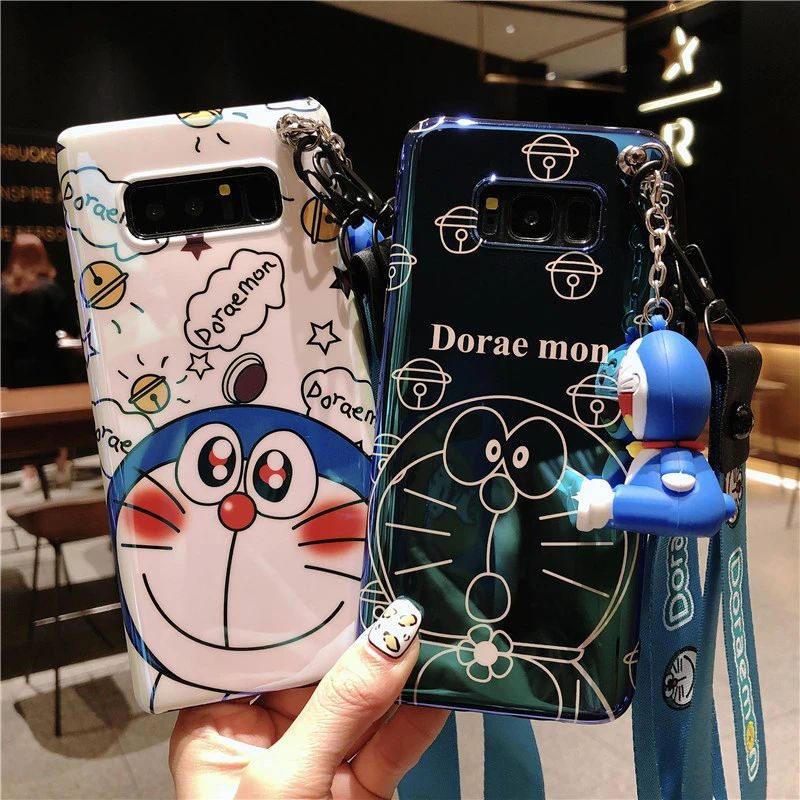Милый мягкий чехол для телефона Doraemon Blue Ray Samsung Galaxy S10 S10lite plus S8 S8plus S9 Note9 note8 +