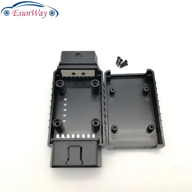 ELM327 OBD2 разъем крышка с корпусом J1962m штекер с корпусом 16pin Мужской Женский Разъем DIY инструмент два с открытым