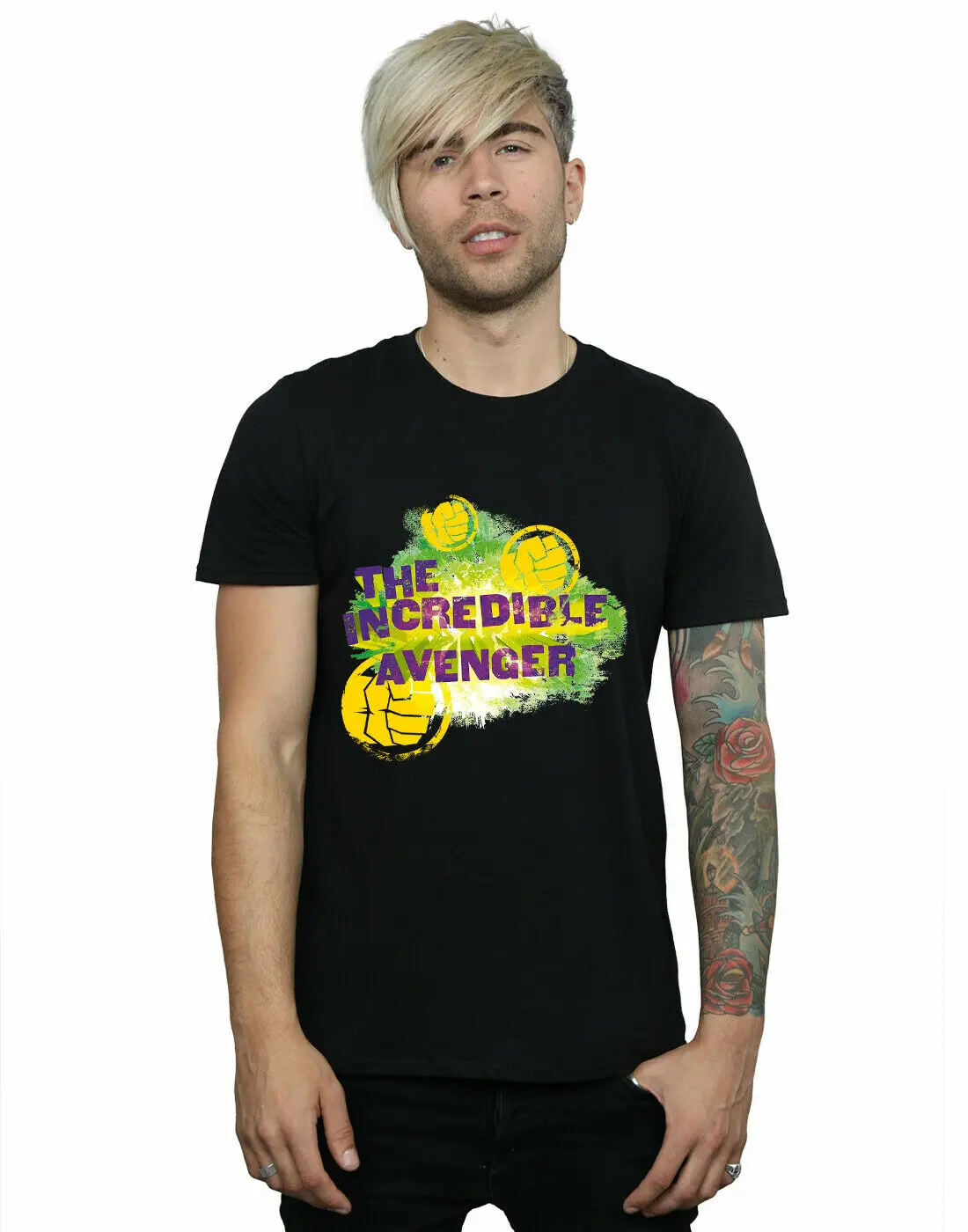 Халк футболка мужская официальная Marvel хип хоп Уличная короткая хлопковая