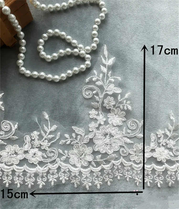 3 м/упак. белые кружевные цветочные аксессуары кружевное платье невесты