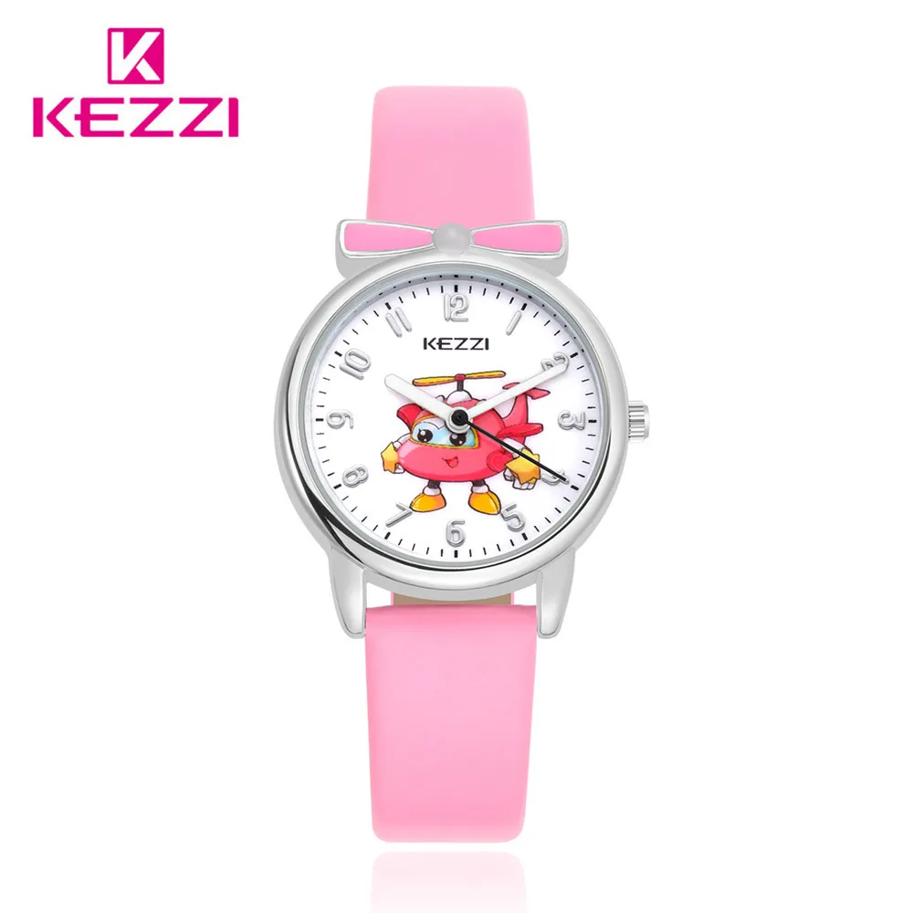 KEZZI розовый часы для детей Водонепроницаемый 8 мм дети девочек relogio meisjes horloge Розе