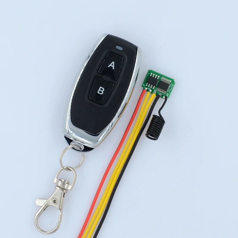 Миниатюрный Приемник 433 МГц 2 канальный МОП переключатель мгновенный небольшой