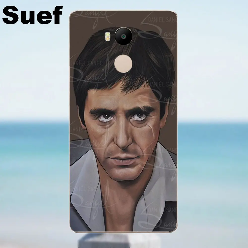 Suef Scarface Al Pacino мягкий дизайн под заказ для Xiaomi Redmi 4 3 3S Pro Mi3 Mi4 Mi4i Mi4C Mi5 Mi5S Mi Max Note 2 |