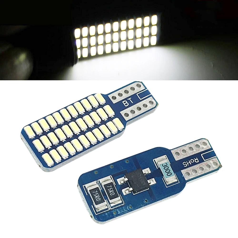 T10 W5W светодиодный лампы 33 SMD 3014 для хвостовой части автомобиля светильник s 192 194 168