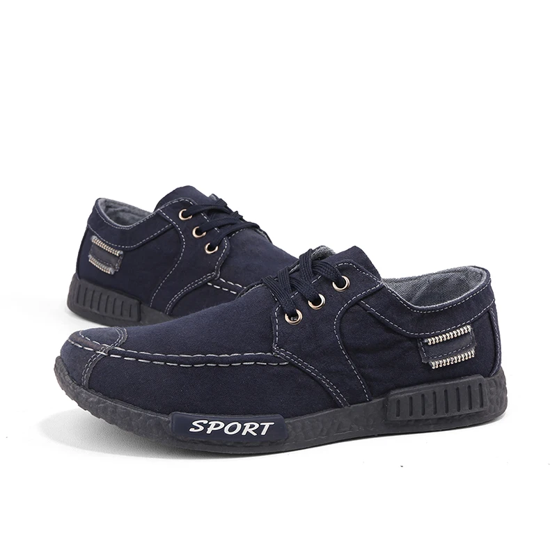 Кеды мужские легкие холщовые кроссовки дышащие на шнуровке плоская подошва для