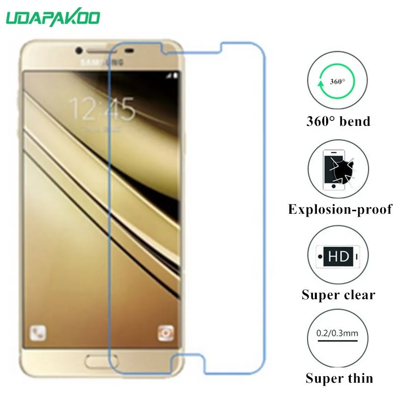 Udapakoo прозрачное закаленное (мягкое стекло) пленка для Samsung Galaxy C7 pro SM C7010 Nano