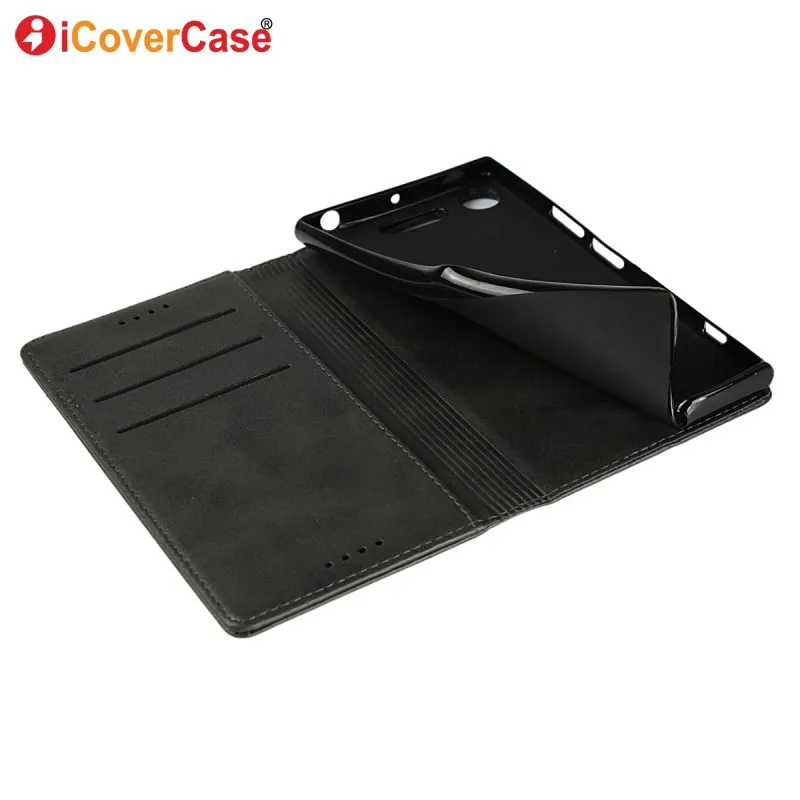 flip cover for sony xperia xz1 xz1 compact case magnetic leather wallet phone cases for sony xperia xz1 compact coque accessory free global shipping