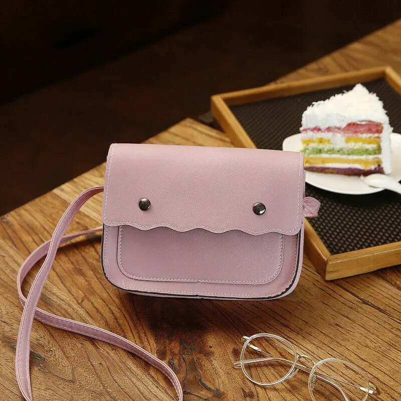 

New Ladies Leather Small Square Cross Body Messenger Bag Fashion Women Shoulder Over Bags Satchel Bag Handbag