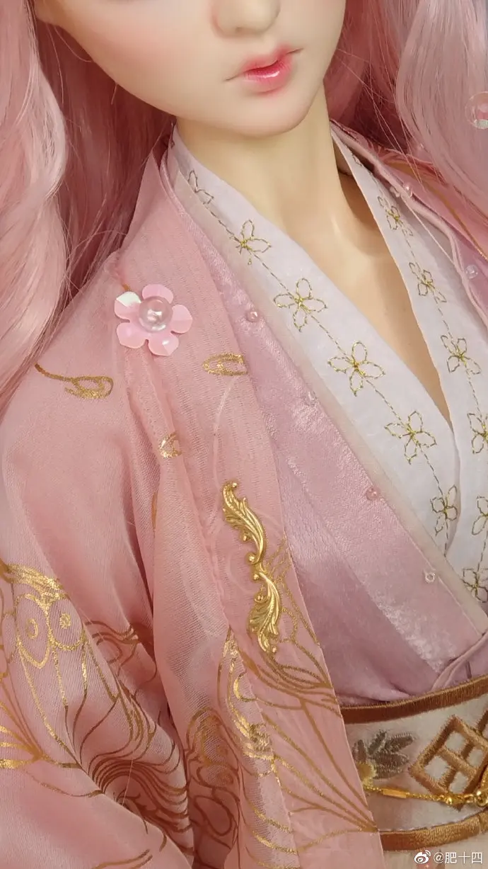 Розовый 3 BJD кукла платье Китай древний костюм розовый цвет-sd16 - Цвет: Розовый