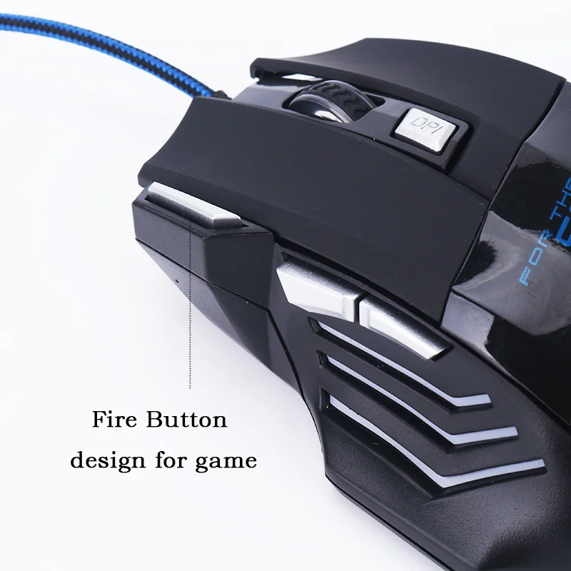 Светодиодный, дышащая, игровая мышь, профессиональная, 7 кнопок, 5500 dpi, USB, оптическая мышь, со стерео, игровые наушники для ПК, ноутбука, компьютера