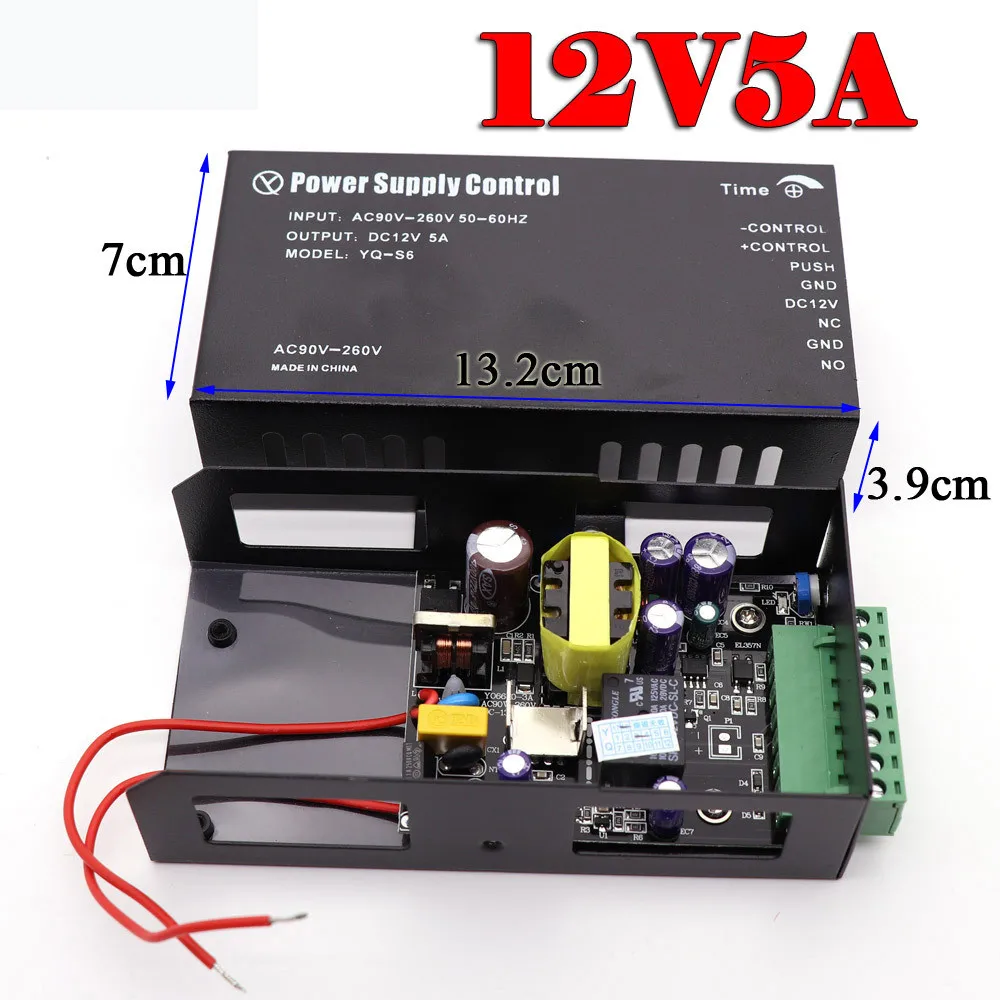 

Импульсный источник питания, 12 В, 3 А, 5 А, для RFID-контроля доступа и отпечатков пальцев, 110 ~ 260 В