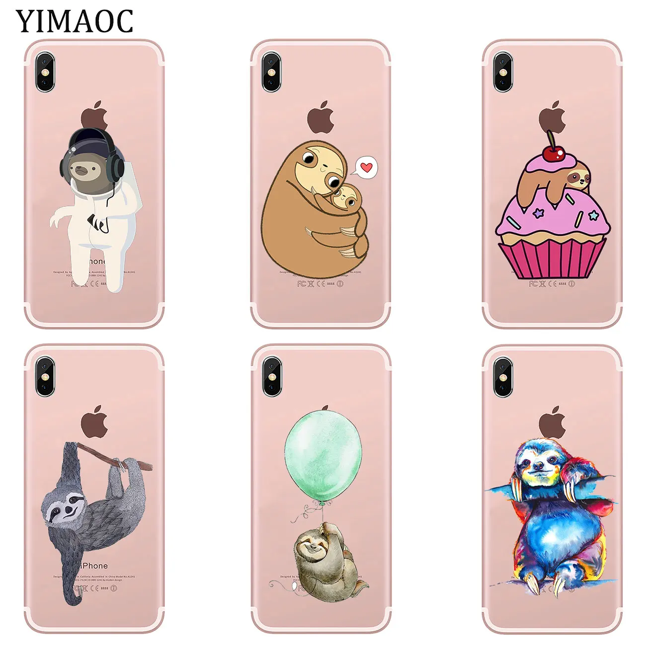 Мягкий силиконовый чехол YIMAOC для iPhone XR X XS 11 Pro Max 5 5S SE 6 6S 7 8 Plus 10 TPU|Бамперы| |