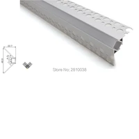 10 x1 m setslot corner shape led strip aluminum channel and 160 degree angle outer wall profile for recessed wall lights