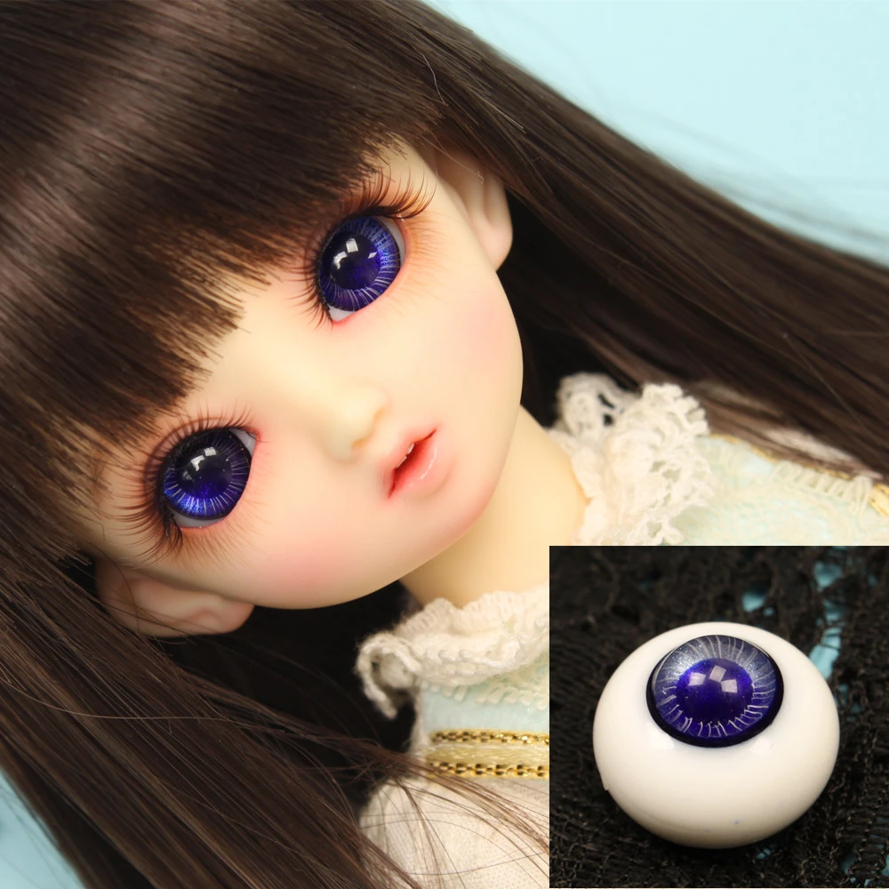 Bjd кукольный глаз 16 мм 18 20 14 темно фиолетовые Глазные яблоки из смолы для 1/3 1/4 1/6