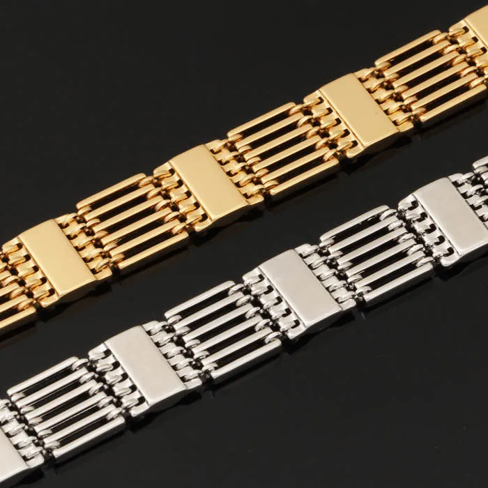 U7 Широкие Браслеты Ювелирные Изделия Новый Позолоченный Коренастый