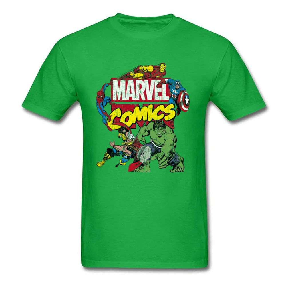 Классический Marvel эндгейм Мстители комиксы футболки Халк Тор человек паук Капитан Америка Доктор Кто сила футболка для мужчин танос - Цвет: Зеленый