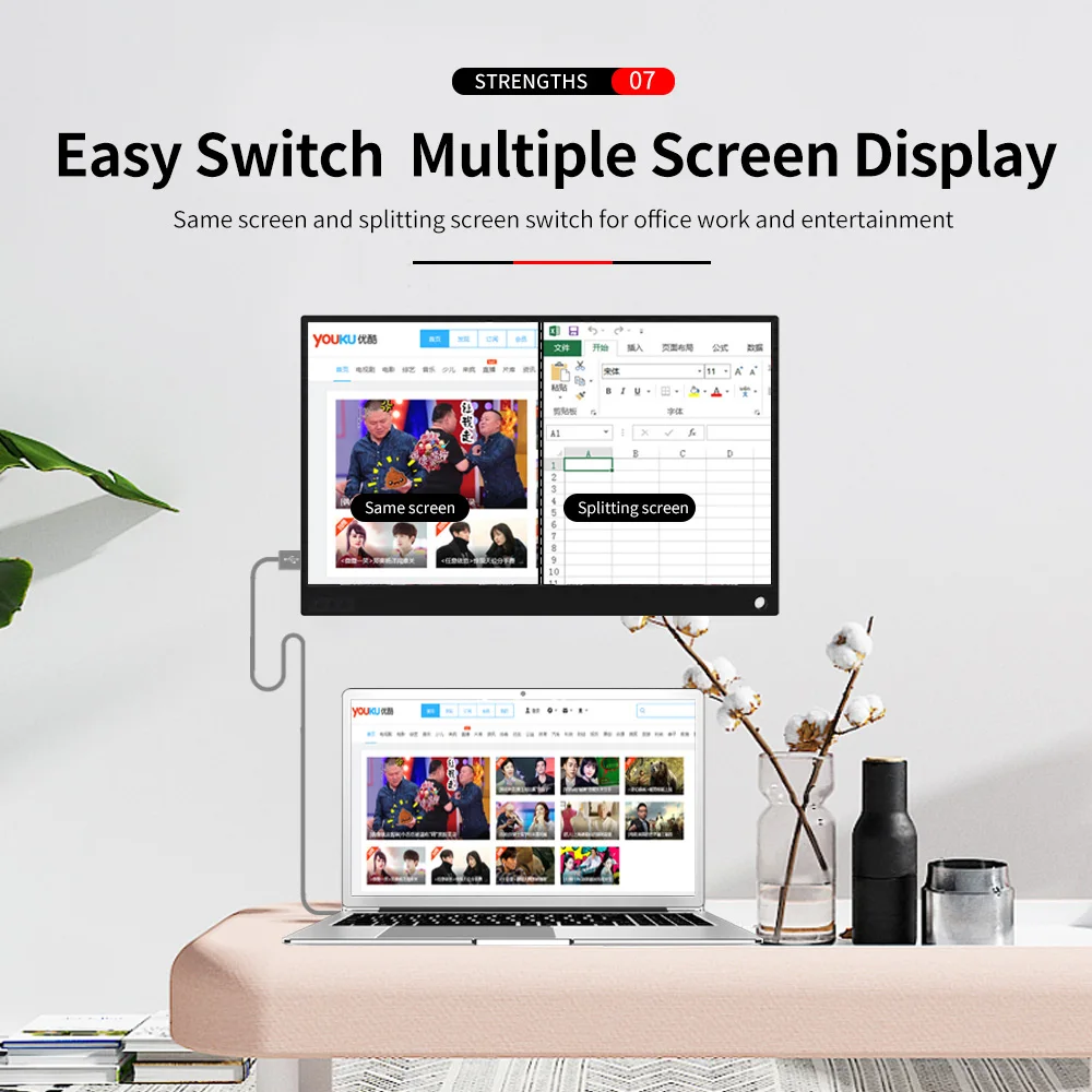 Портативный монитор 15,6 дюймов дисплей компьютер ПК HDMI 1080P тип-c W-LED дисплей монитор для PS4/для xbox/переключатель/ПК/Android