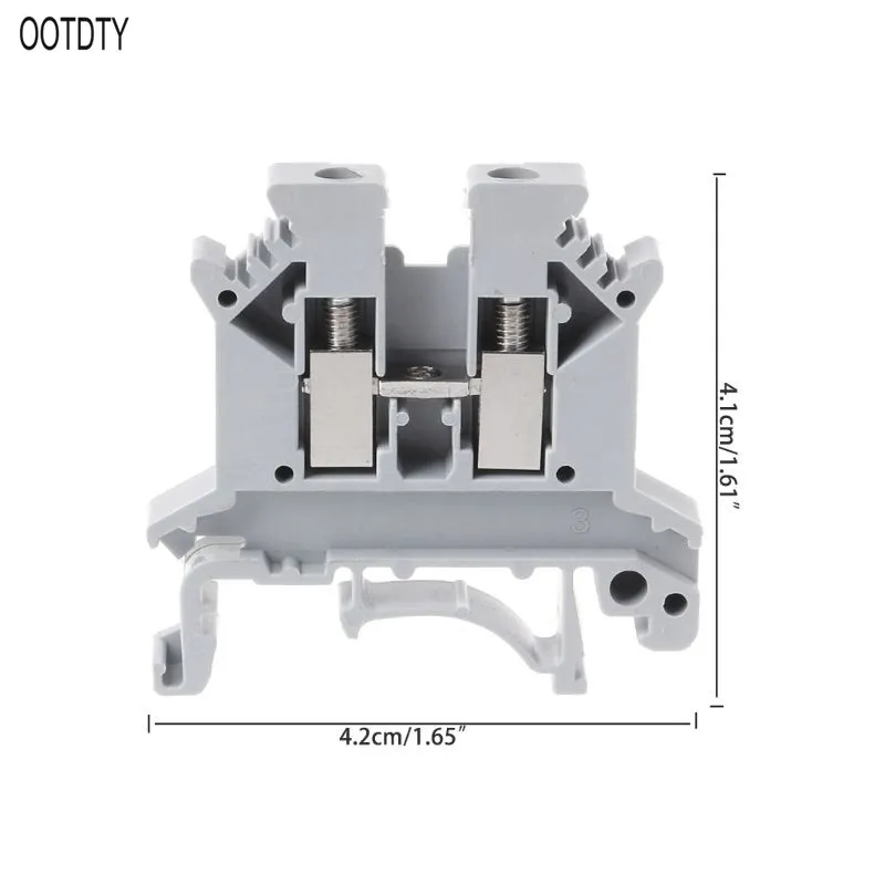 OOTDTY 10 шт./компл. UK-2.5B Клеммная колодка винт общего применения PCB din-рейку проводки Termianl разъем