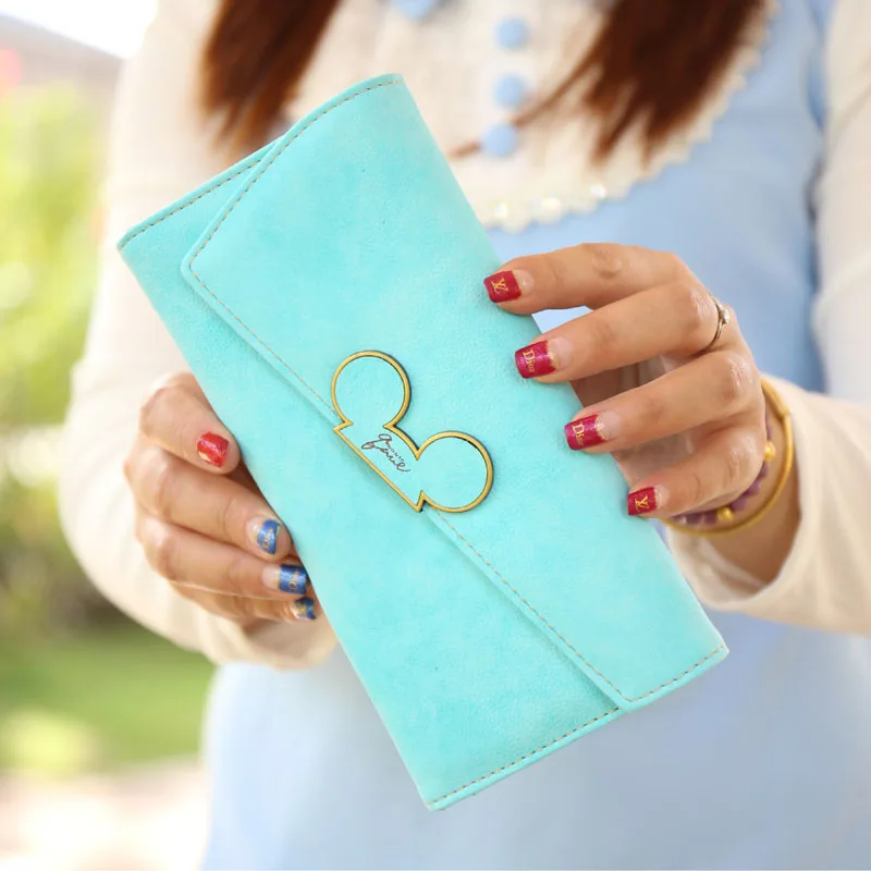 Женские кошельки из искусственной кожи длинный секционный кошелек с застежкой