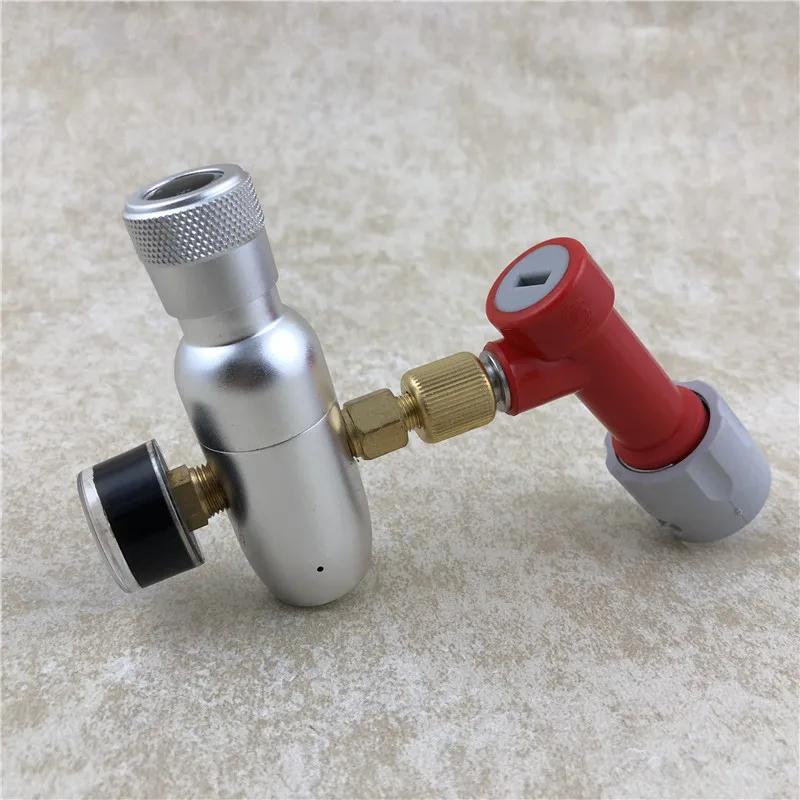 Премиум портативный CO2 бочонок зарядное устройство Регулятор 0-60psi для