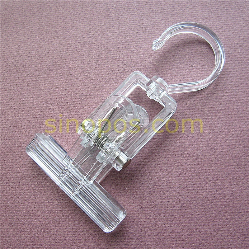 Вешалка для баннеров Hangrail с широким зажимом большие поворотные умные прищепки