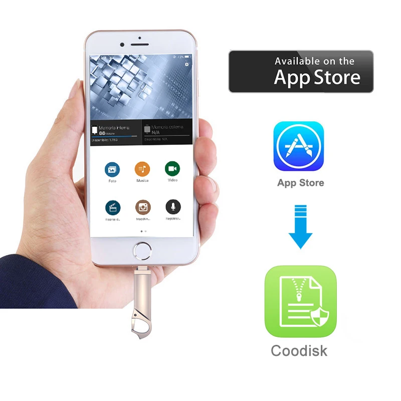 Usb флеш-накопитель для iPhone 6, 6 S, 6 Plus, 7, 7 S, 7 P, 8, 8 Plus, X, iPad, Lightning, USB карта памяти, 128 ГБ, флешка для iOS, внешний накопитель