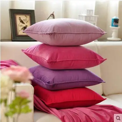 Новинка 2017 наволочка для подушки однотонная домашний текстиль плюшевая ткань