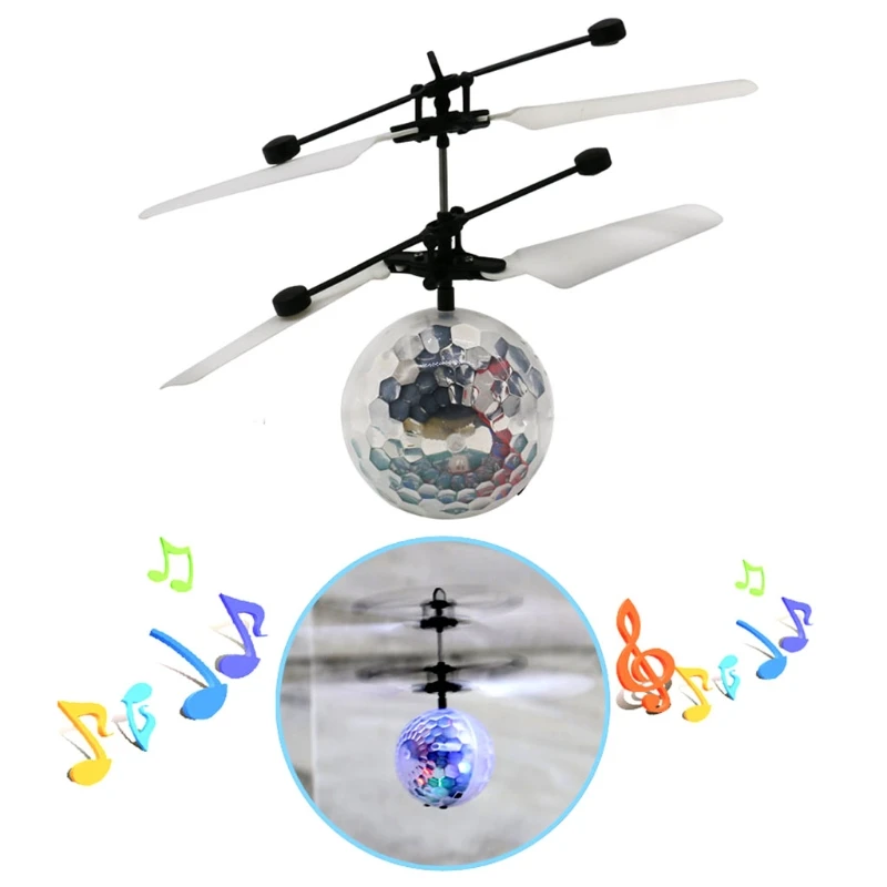 Летающий шар игрушки светодиодный плавучий поплавок музыка автоматическая