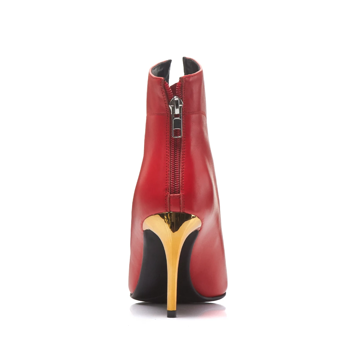 Genuine leather ankle boots Sexy thin High Heels officeladies dress wedding Shoes spring autumn Woman Boots large size 34-42