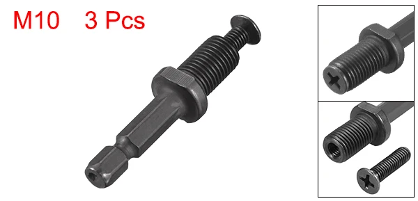 3pcs 55 x 14mm Uxcell 1 шт./3 шт. SDS Plus до 3/8 дюйма 1/2 дюйма резьба быстросменный сверлильный патрон адаптер шестигранный хвостовик для ударного драйвера - Цвет: 3pcs 55 x 14mm