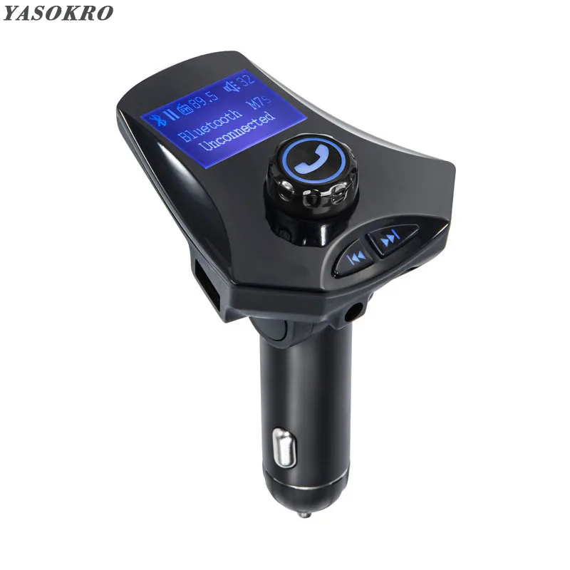 

Car Mp3 Audio Player Wireless Bluetooth HandsFree FM Transmitter Modulator Car Kit 5V 2.1A USB Charger Support U Disk/TF Card