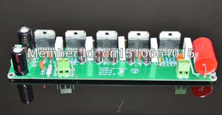 Diy комплект hifi большой ватт моно усилитель tda7293 5 параллельный 410 Вт пять