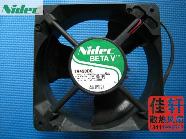 Серверный вентилятор для процессора Nidec 12 см 24 В 0 45a 12038 AA 120 мм|cpu fan|cpu fan 120mmserver |