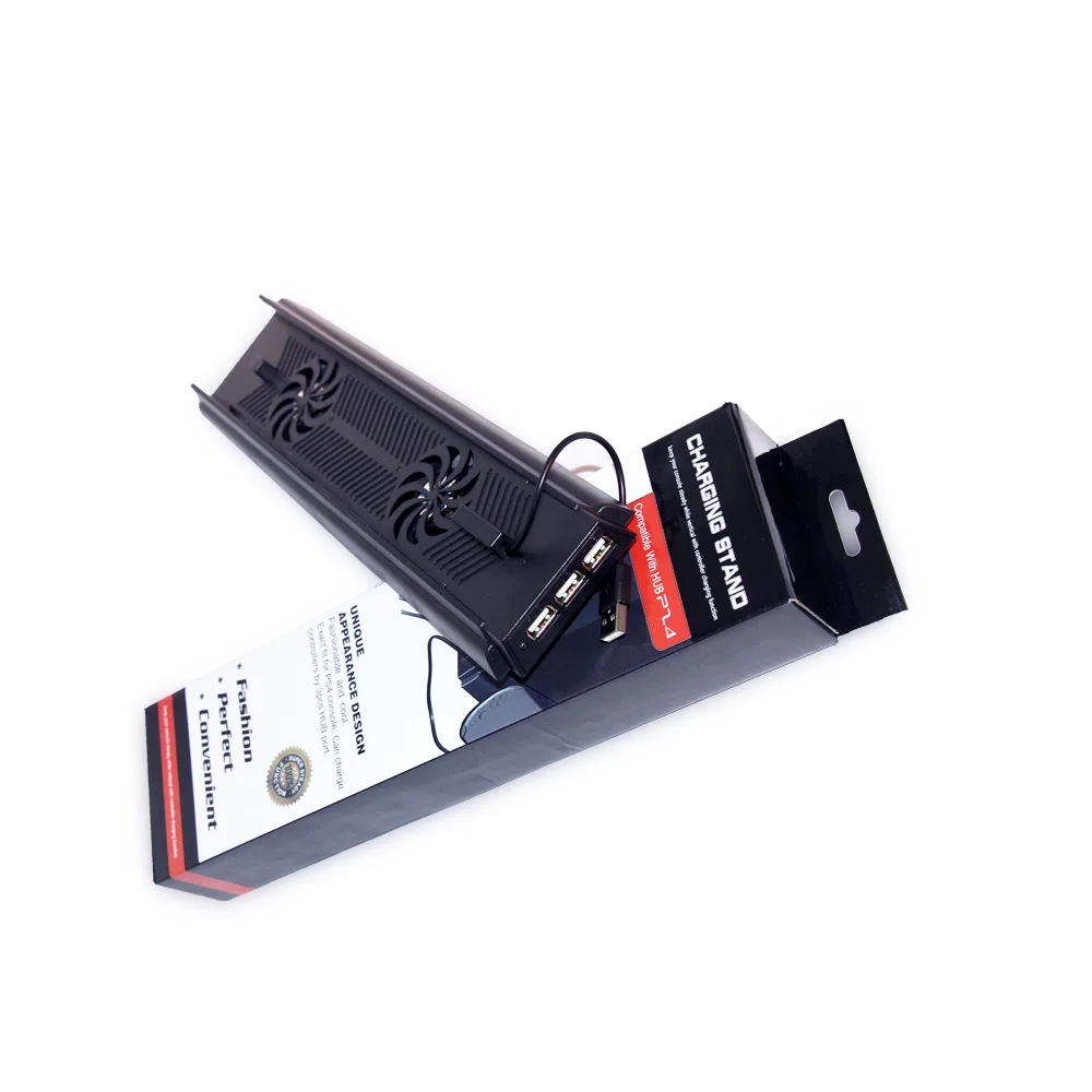 PS4 вертикальная подставка 3 usb концентратор Порты и разъёмы охлаждения Cooler Фанаты